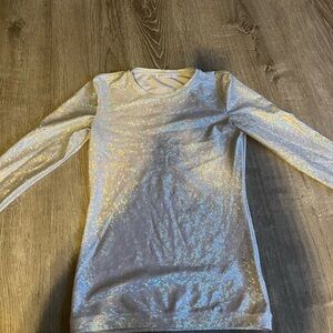 Saks Pott Silver Shimmer Long Sleeve Shirt